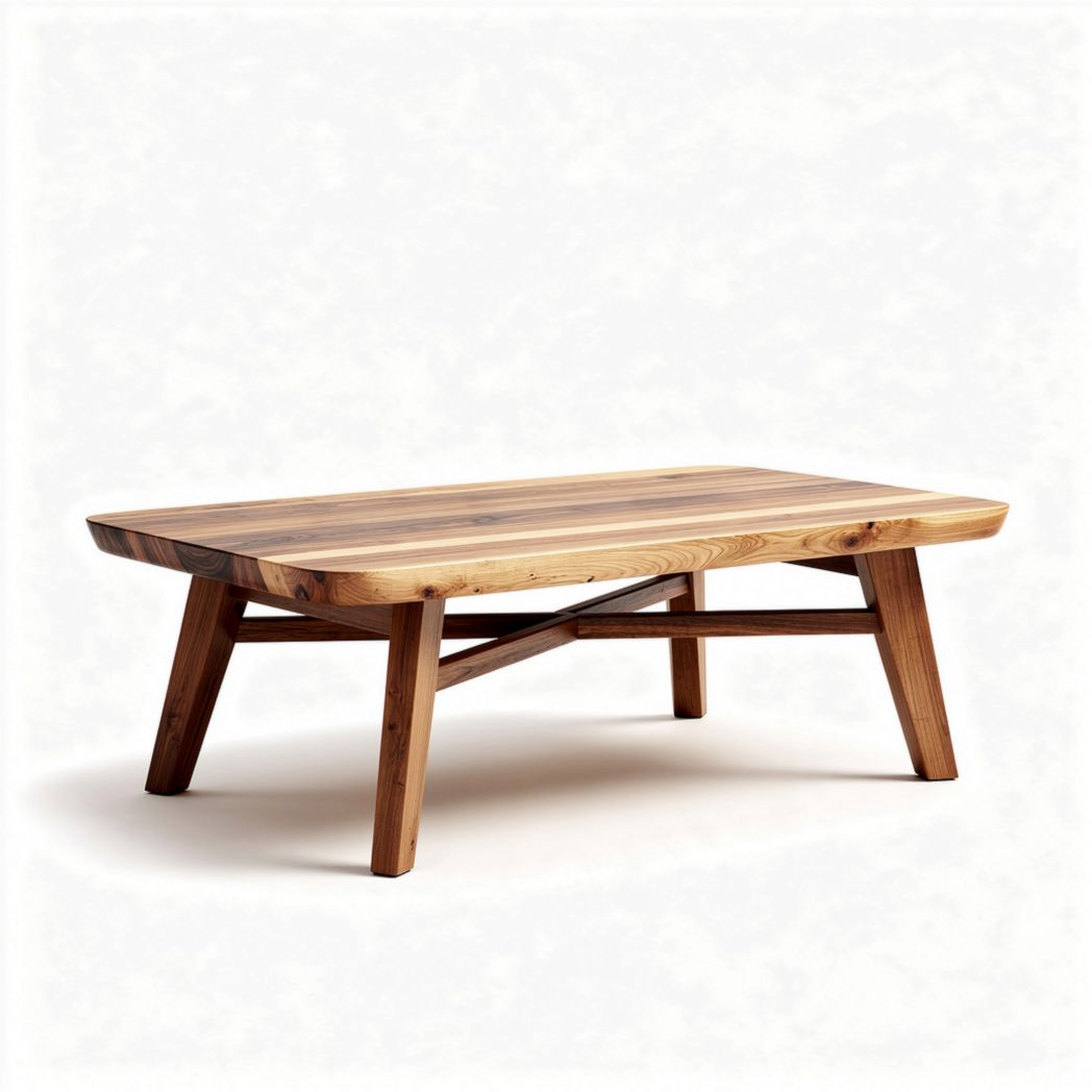 Tavolino in legno massello dimensioni 120 x 80 x 45cm per soggiorno
