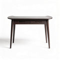 Tavolo in legno scuro con due cassetti dimensioni 120 x 60 x 75cm